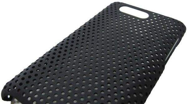 HD Mini ile Uyumlu Delikli Sert Kauçuk Kılıf Siyah