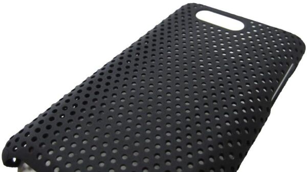 HD Mini ile Uyumlu Delikli Sert Kauçuk Kılıf Siyah