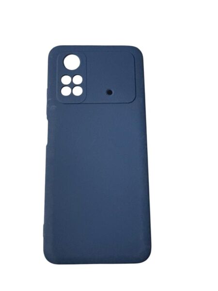 Poco M4 Pro ile Uyumlu Cappy Silikon Kılıf Lacivert