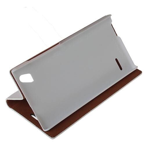 T50 ile Uyumlu Magnum Kartlıklı Standlı Kılıf Beyaz