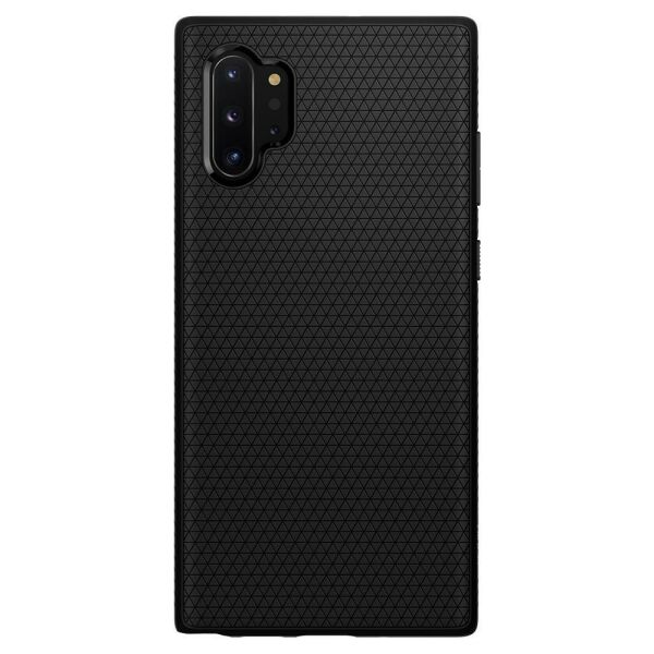 Spigen Galaxy Note 10 Plus ile Uyumlu Kılıf Liquid Air Matte Black