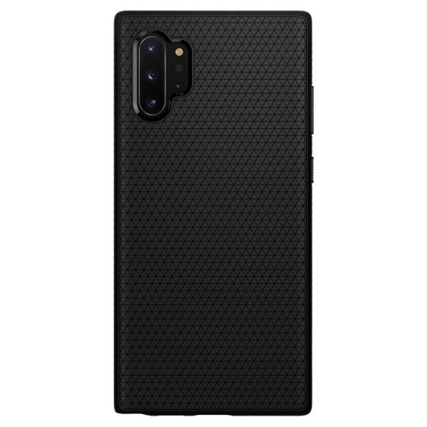 Spigen Galaxy Note 10 Plus ile Uyumlu Kılıf Liquid Air Matte Black
