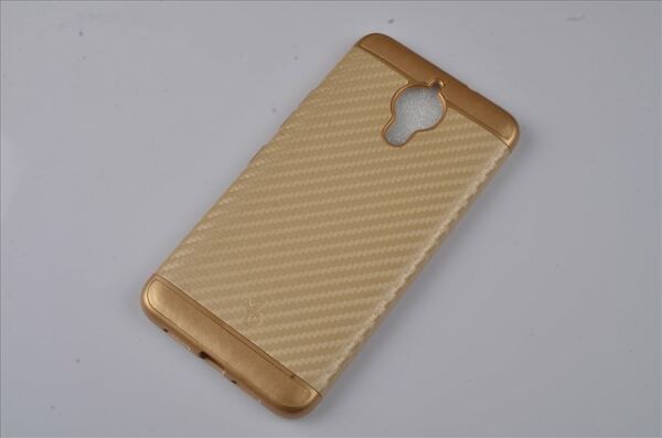 Jopus GM5 Plus ile Uyumlu Silikon Arka Koruma Paneli Gold SK-089