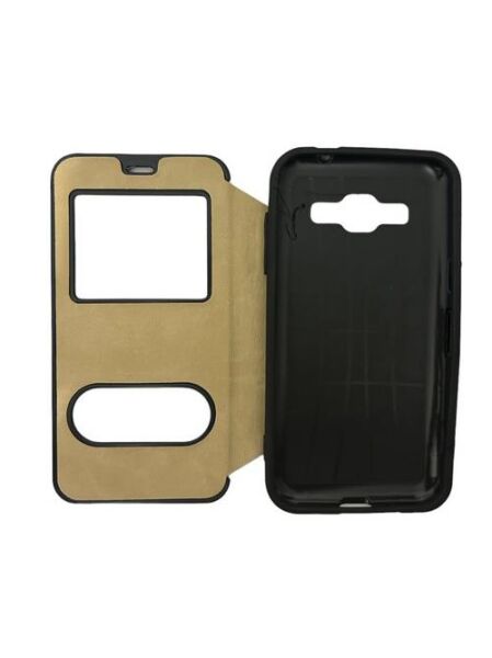 Jopus Galaxy J2 ile Uyumlu Premium Kapaklı Kılıf Kırmızı