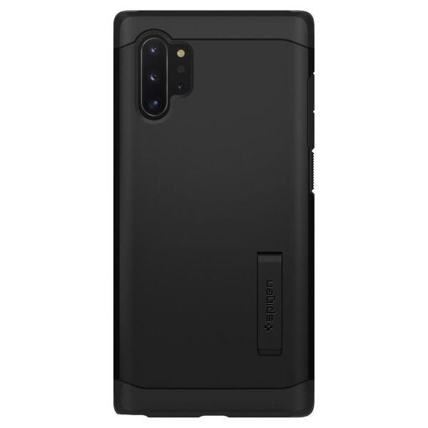 Spigen Galaxy Note 10 Plus ile Uyumlu Kılıf Tough Armor Black