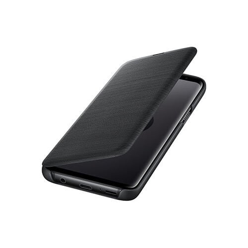 Galaxy S9 ile Uyumlu Led View Cover Kılıf Siyah EF-NG960PBEGWW (Out)
