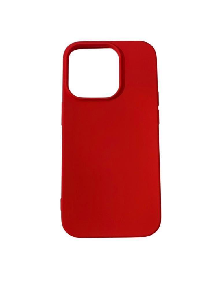iPhone 14 Pro ile Uyumlu Cappy Silikon Kılıf Kırmızı
