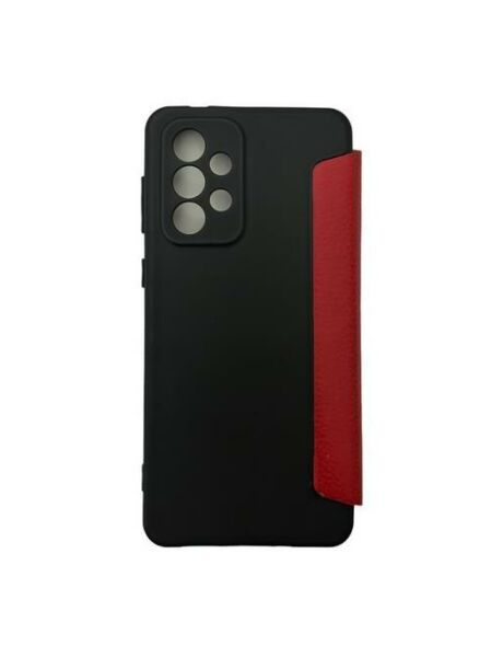 Jopus Galaxy A33 ile Uyumlu Premium Kapaklı Kılıf Kırmızı