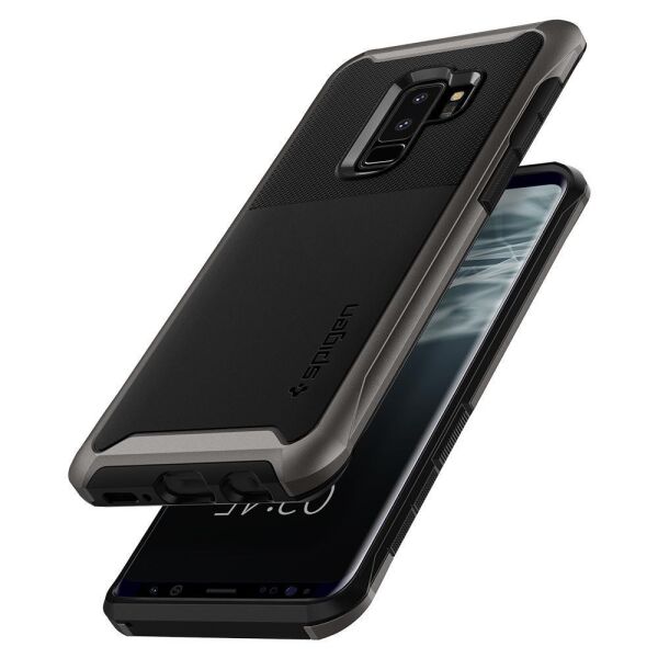 Spigen Galaxy S9 Plus ile Uyumlu Kılıf Neo Hybrid Urban Gunmetal