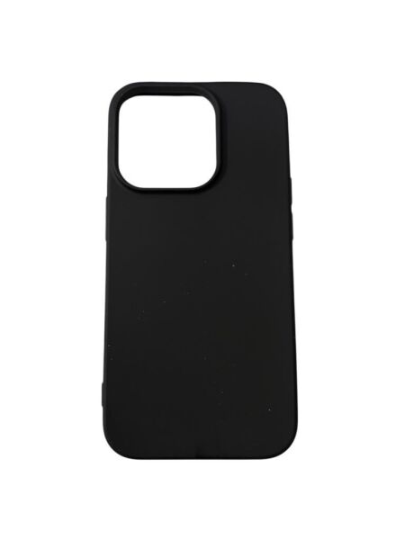iPhone 14 Pro ile Uyumlu Cappy Silikon Kılıf Siyah