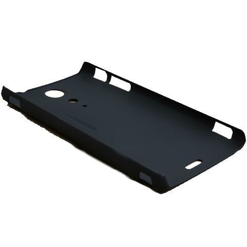 Xperia TX LT29i ile Uyumlu Sert Kauçuk Kılıf Siyah