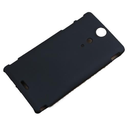 Xperia TX LT29i ile Uyumlu Sert Kauçuk Kılıf Siyah