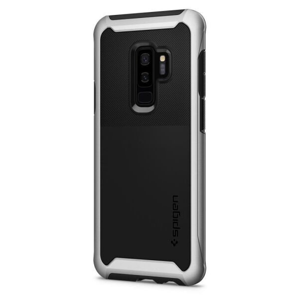 Spigen Galaxy S9 Plus ile Uyumlu Kılıf Neo Hybrid Urban Silver Arctic