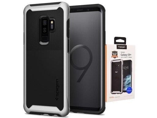 Spigen Galaxy S9 Plus ile Uyumlu Kılıf Neo Hybrid Urban Silver Arctic