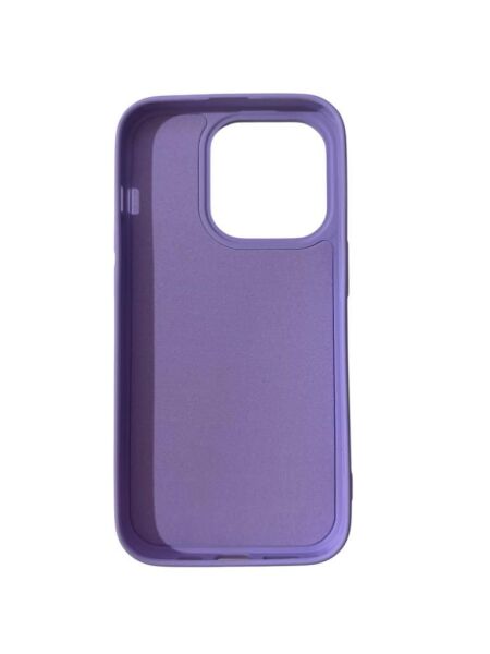 iPhone 14 Pro ile Uyumlu Cappy Silikon Kılıf Lila