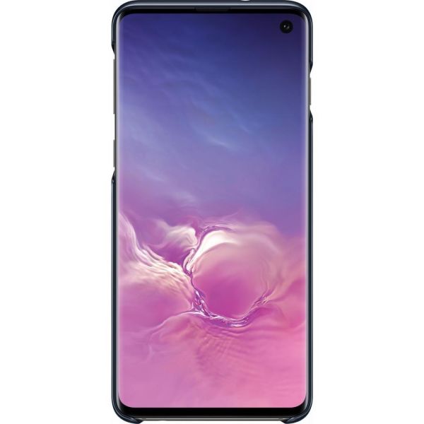 Galaxy S10 ile Uyumlu Kılıf Led Cover Siyah EF-KG973CBEGWW