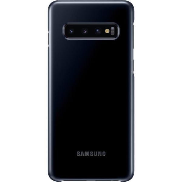 Galaxy S10 ile Uyumlu Kılıf Led Cover Siyah EF-KG973CBEGWW