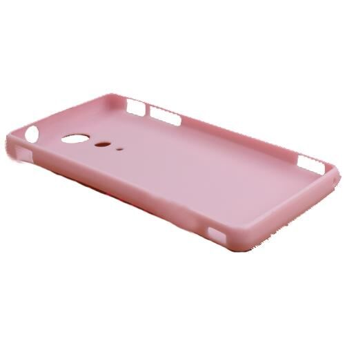 Xperia TX LT29i ile Uyumlu Deluxe Silikon Kılıf Pembe