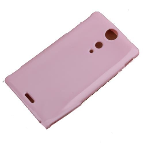 Xperia TX LT29i ile Uyumlu Deluxe Silikon Kılıf Pembe