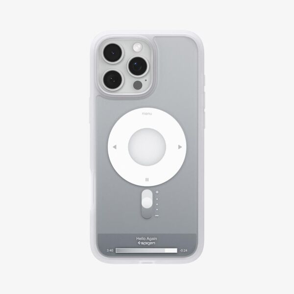 Spigen iPhone 16 Pro ile Uyumlu Kılıf Ultra Hybrid MagFit MagSafe Özellikli Classic Classic Silver