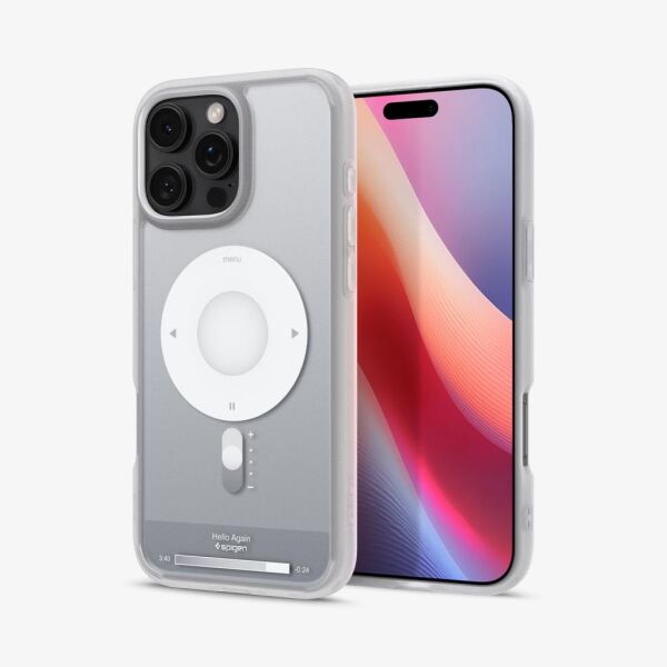 Spigen iPhone 16 Pro ile Uyumlu Kılıf Ultra Hybrid MagFit MagSafe Özellikli Classic Classic Silver