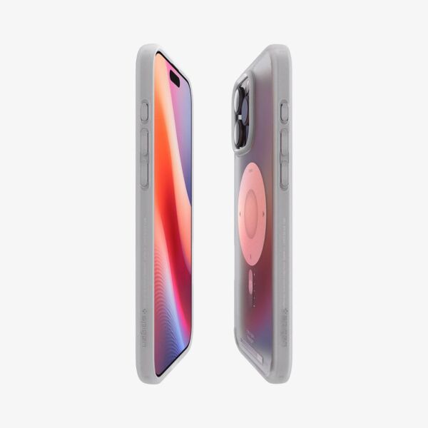 Spigen iPhone 16 Pro ile Uyumlu Kılıf Ultra Hybrid MagFit MagSafe Özellikli Classic Classic Silver