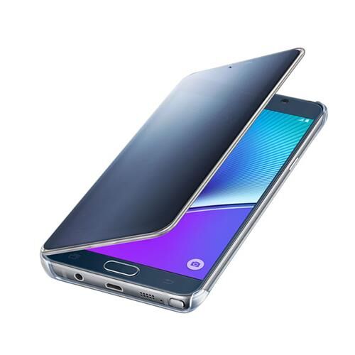 Galaxy Note5 ile Uyumlu Clear View Cover Fonksiyonel Kılıf Lacivert EF-ZN920CBEGWW