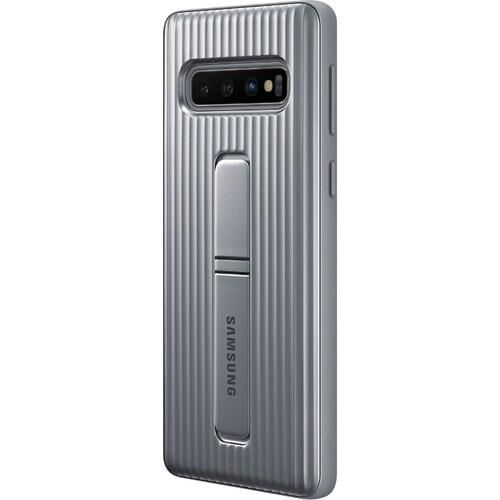 Galaxy S10 ile Uyumlu Protective Standing Cover Gümüş EF-RG973CSEGWW (Out)