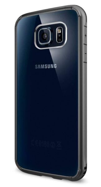 Spigen Galaxy S6 ile Uyumlu Kılıf Ultra Hybrid Gun Metal