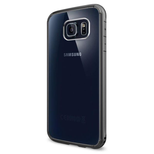 Spigen Galaxy S6 ile Uyumlu Kılıf Ultra Hybrid Gun Metal