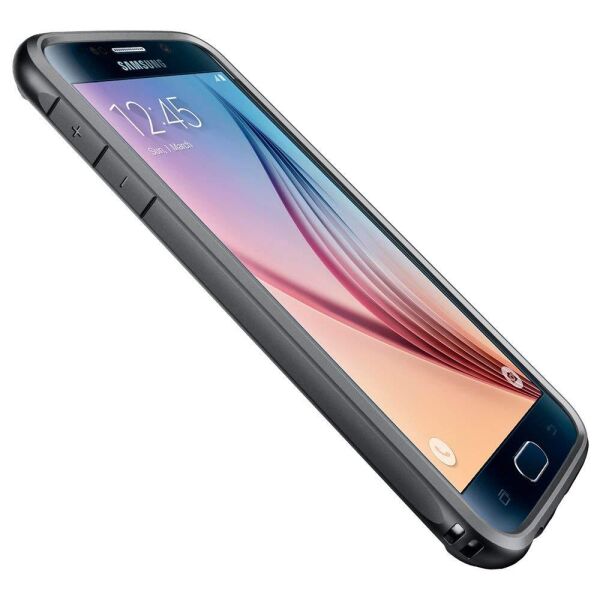 Spigen Galaxy S6 ile Uyumlu Kılıf Ultra Hybrid Gun Metal