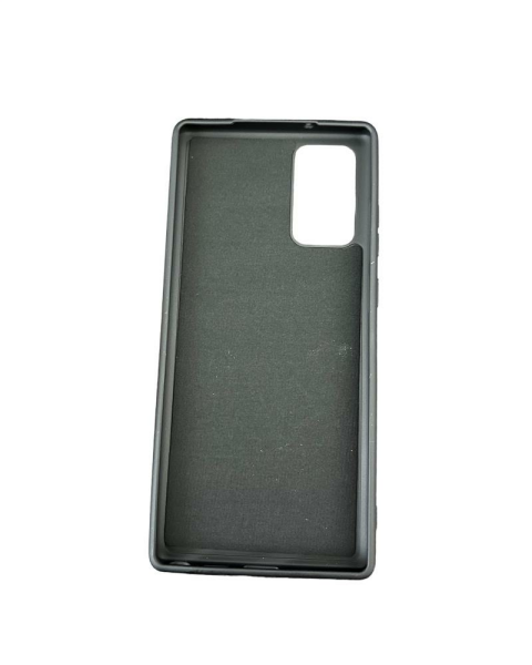 Galaxy Note 20 ile Uyumlu Cappy Silikon Kılıf Siyah