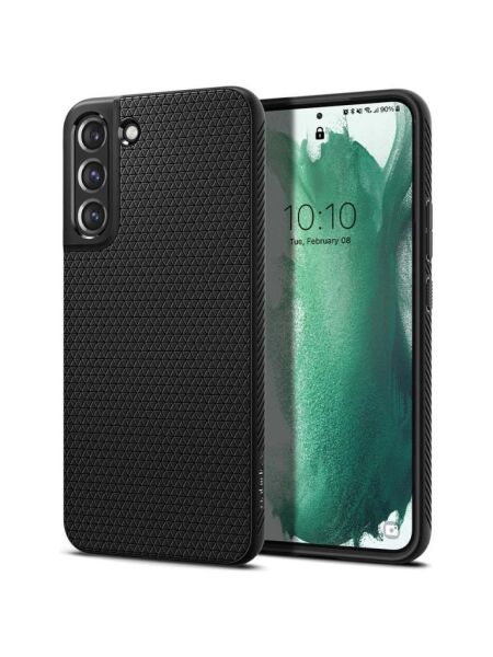 Spigen Galaxy S22 Plus 5G ile Uyumu Kılıf Liquid Air Matte Black