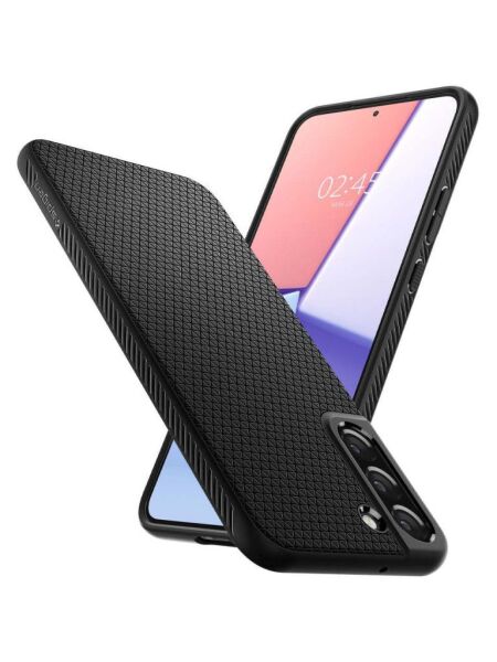 Spigen Galaxy S22 Plus 5G ile Uyumu Kılıf Liquid Air Matte Black
