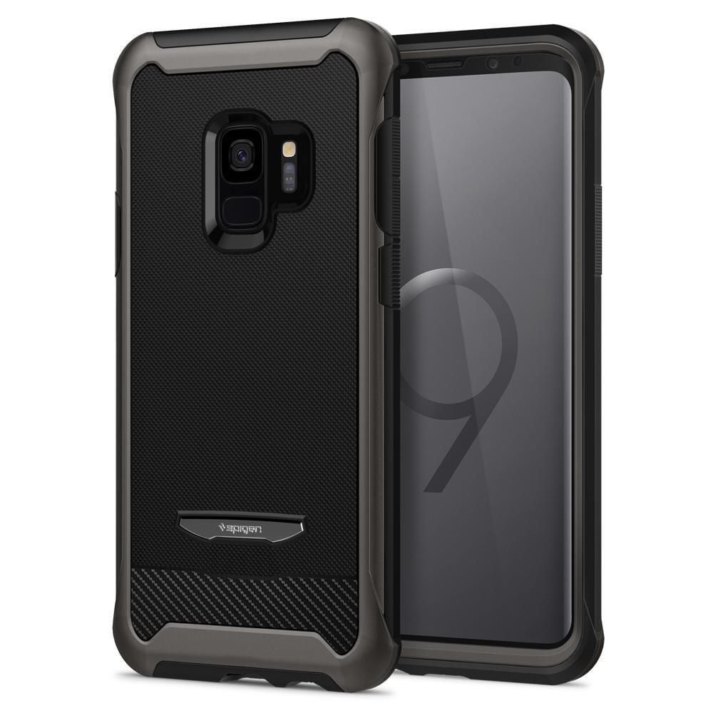 Spigen Galaxy S9 ile Uyumlu Kılıf Reventon Gunmetal