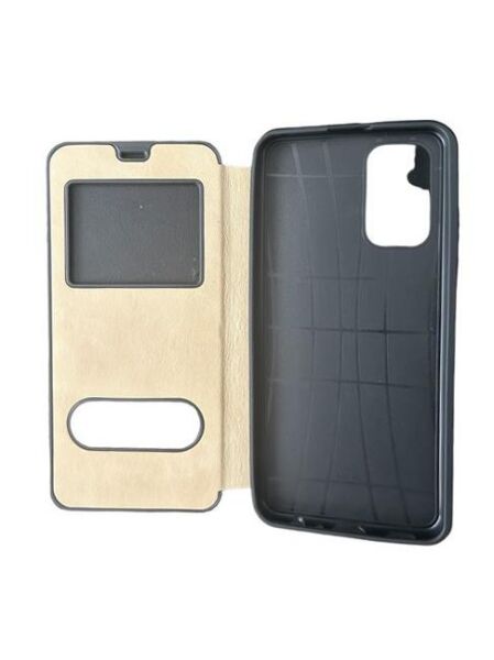 Jopus Galaxy A32 ile Uyumlu Premium Kapaklı Kılıf Gold