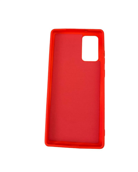 Galaxy Note 20 ile Uyumlu Cappy Silikon Kılıf Kırmızı