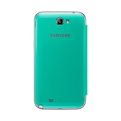 Galaxy Note 2 N7100 ile Uyumlu Flip Cover Kılıf Yeşil EFC-1J9FMEGSTD