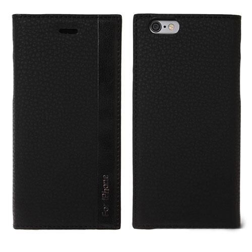 iPhone 6 ile Uyumlu Magnum Serisi Yan Model Kapaklı Kılıf Siyah