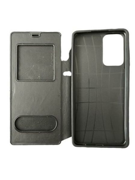 Jopus Galaxy A72 ile Uyumlu Premium Kapaklı Kılıf Siyah