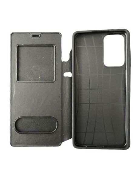 Jopus Galaxy A72 ile Uyumlu Premium Kapaklı Kılıf Siyah