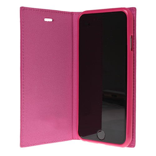 iPhone 6 ile Uyumlu Magnum Serisi Yan Model Kapaklı Kılıf Pembe