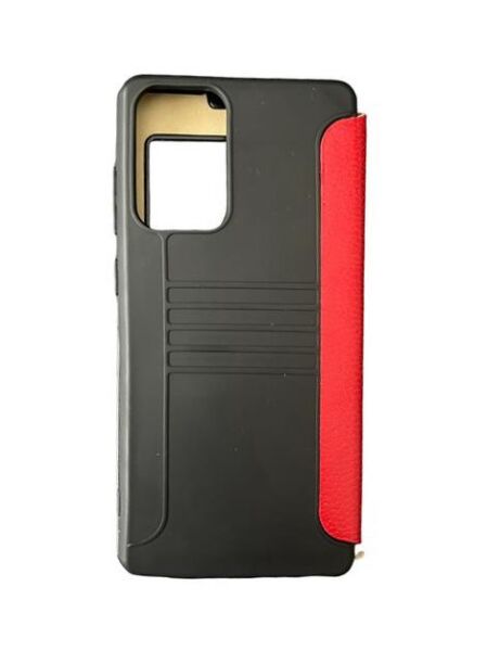 Jopus Galaxy A72 ile Uyumlu Premium Kapaklı Kılıf Kırmızı