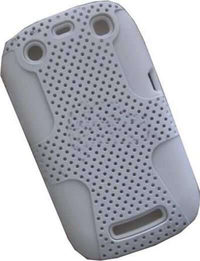 BlackBerry 9360 ile Uyumlu Curve Termo Plastik Silikon Kılıf Beyaz Renk