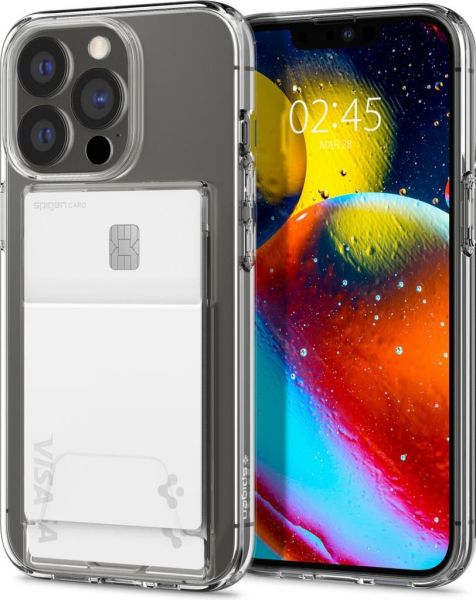 Spigen iPhone 13 Pro Max ile Uyumlu Kılıf Crystal Slot Dual Crystal Clear