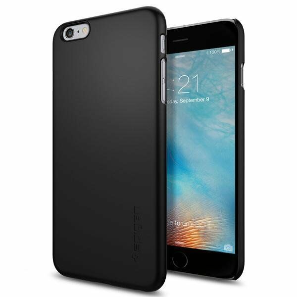 Spigen iPhone 6s Plus/6 Plus ile Uyumlu Kılıf Thin Fit Ultra İnce Black