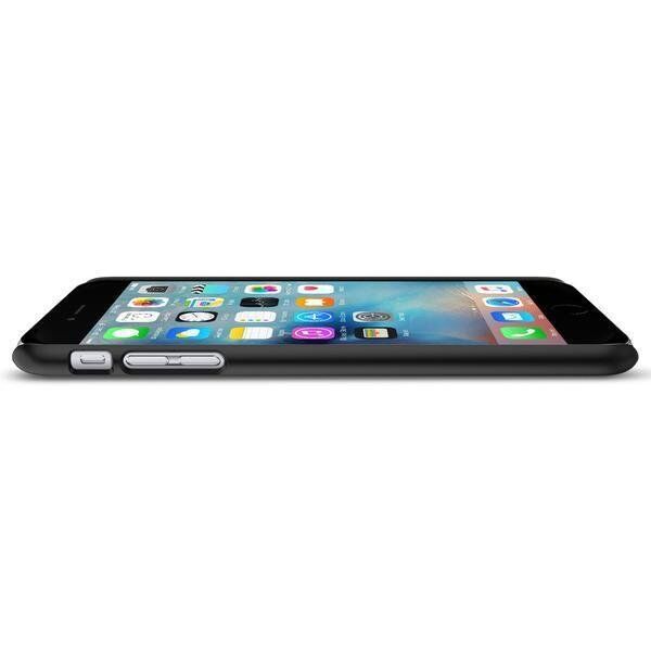 Spigen iPhone 6s Plus/6 Plus ile Uyumlu Kılıf Thin Fit Ultra İnce Black
