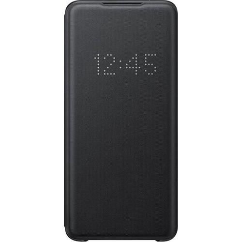 Galaxy S20 Ultra ile Uyumlu LED View Kılıf Siyah EF-NG988PBEGTR