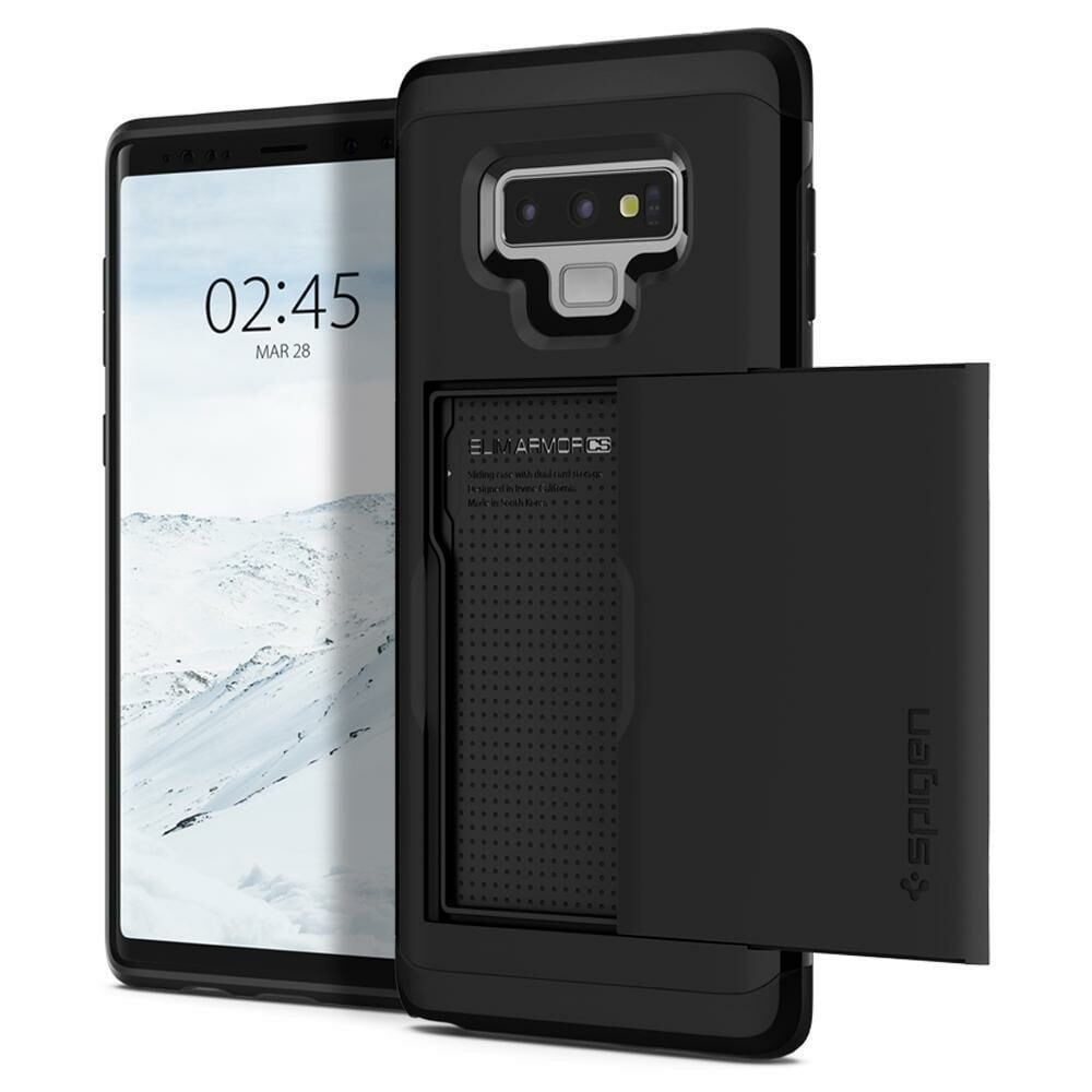 Spigen Galaxy Note 9 ile Uyumlu Kılıf Slim Armor CS Black