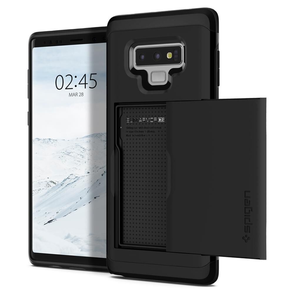Spigen Galaxy Note 9 ile Uyumlu Kılıf Slim Armor CS Black